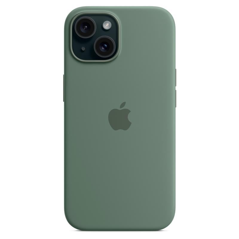 Чехол для iPhone 15, Silicone Case with MagSafe, Cypress (MT0X3ZM/A) - фото #4, Technodom.kz