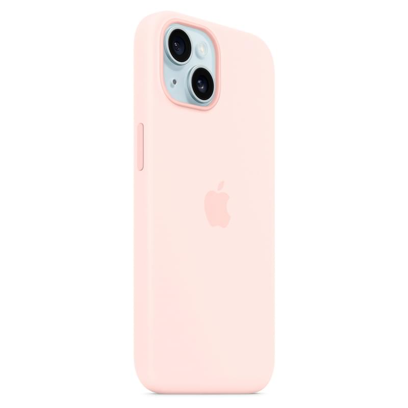 Чехол для iPhone 15, Silicone Case with MagSafe, Light Pink (MT0U3ZM/A) - фото #5, Technodom.kz