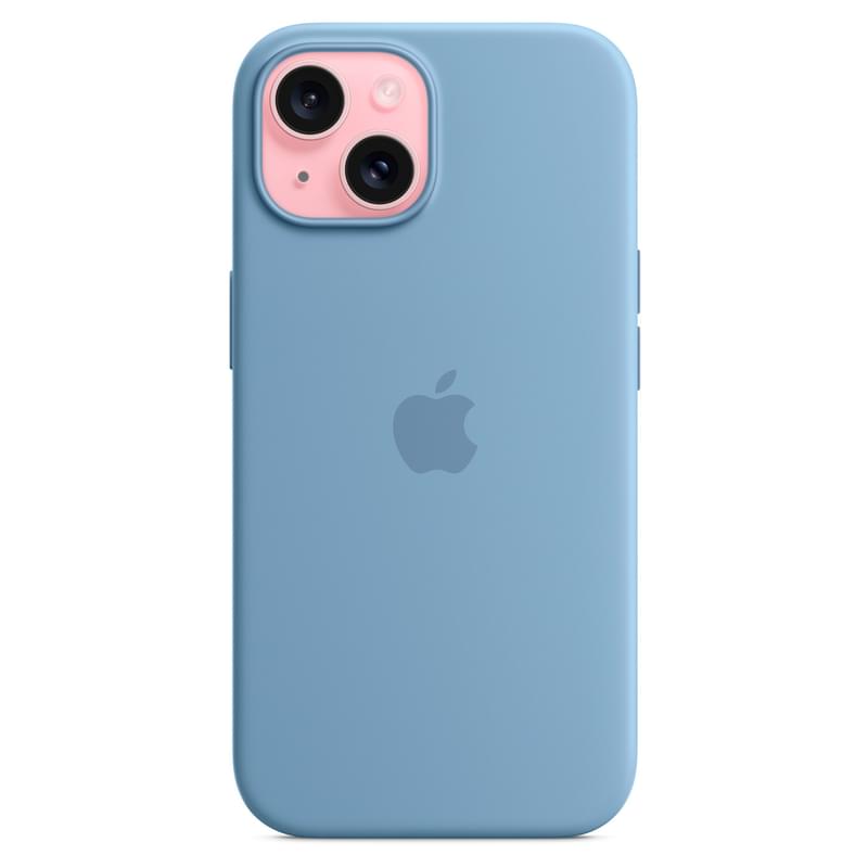 IPhone 15 корпусы, MagSafe бар силикон қорапшасы, Winter Blue (MT0Y3ZM/A) - фото #1, Technodom.kz