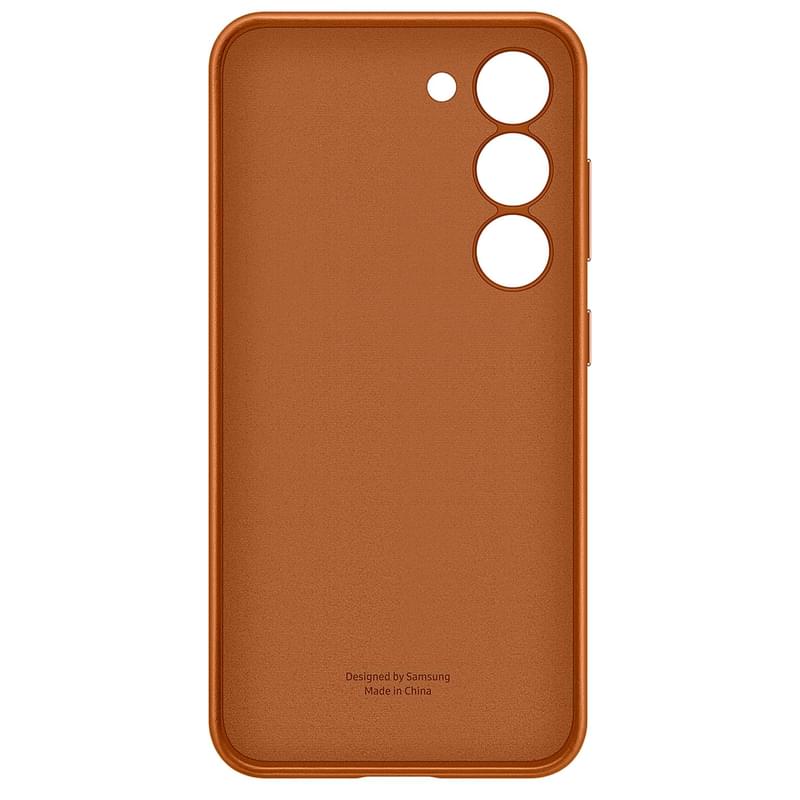 Samsung Galaxy S23 Leather Cover, Camel қабы (EF-VS911LAEGRU) - фото #1, Technodom.kz