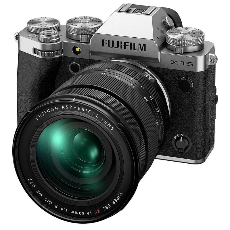 Беззеркальный фотоаппарат FUJIFILM X-T5 Kit 16-80 mm Silver - фото #4, Technodom.kz