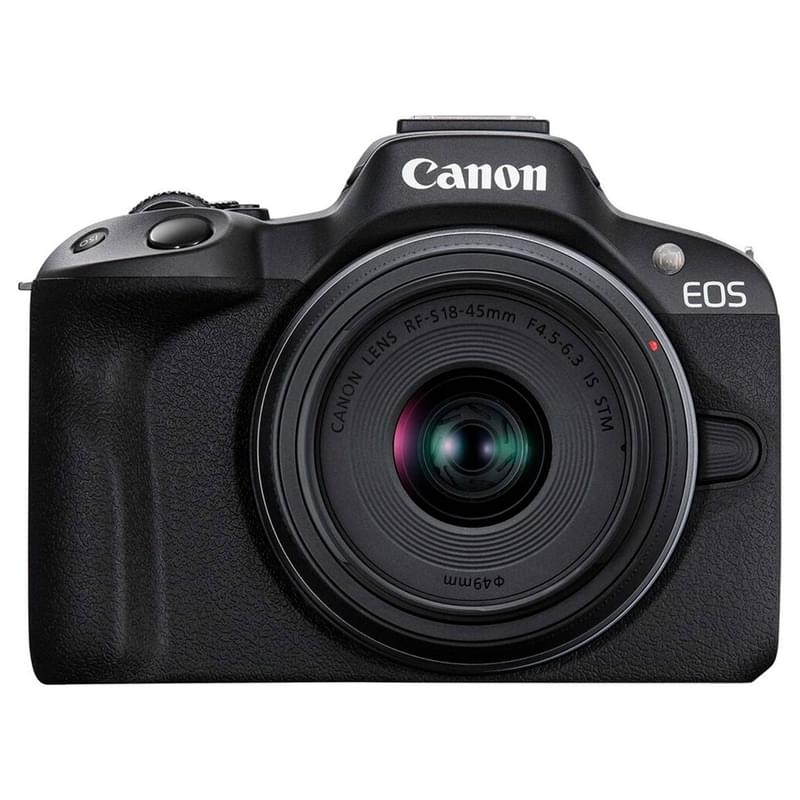 Canon EOS R50 RF-S 18-45 IS STM Black Фотоаппараты - фото #0, Technodom.kz