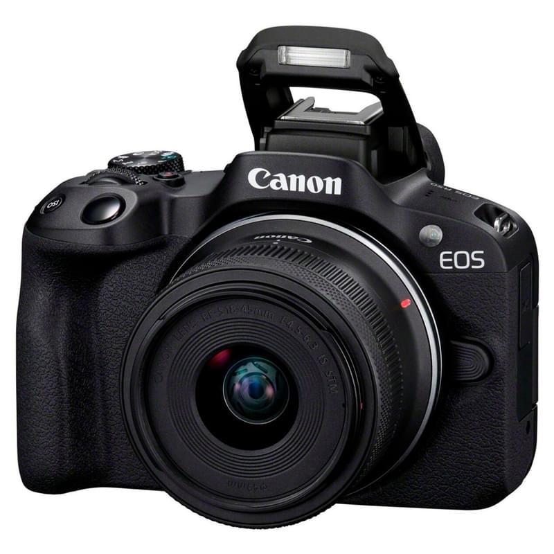 Canon EOS R50 RF-S 18-45 IS STM Black Фотоаппараты - фото #1, Technodom.kz