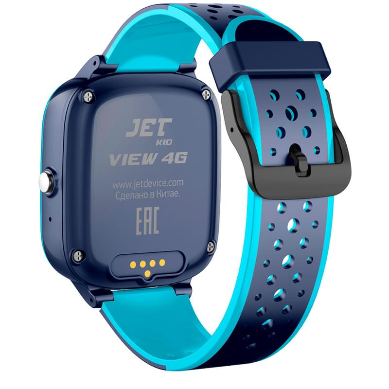 JET KID View 4G GPS трекері бар балаларға арналған смарт-сағаты, көк+сұр (JET KID View 4G BL\GR) - фото #3, Technodom.kz