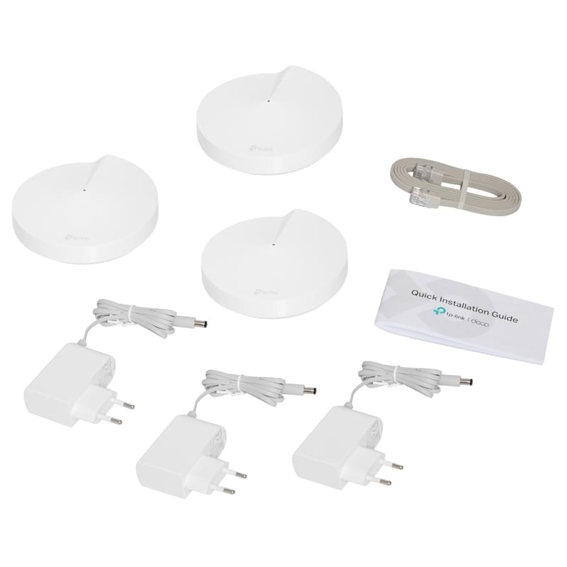 Mesh Wi-Fi үйге арналған жүйесі, TP-Link Deco M5 Dual Band 3-pack, 2 портты, 867/400Mbps - фото #4, Technodom.kz