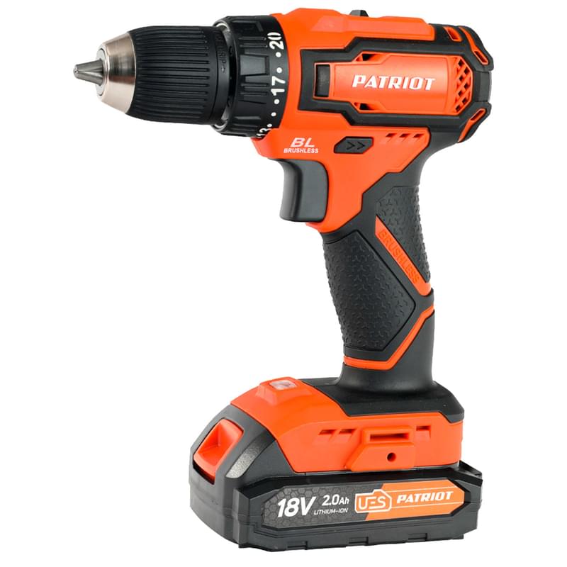 PATRIOT BR 207UES BL,18В, 2*2,0Ач (180301507) аккумуляторлы бұрғы-бұрама шеге бұрағышы - фото #0, Technodom.kz