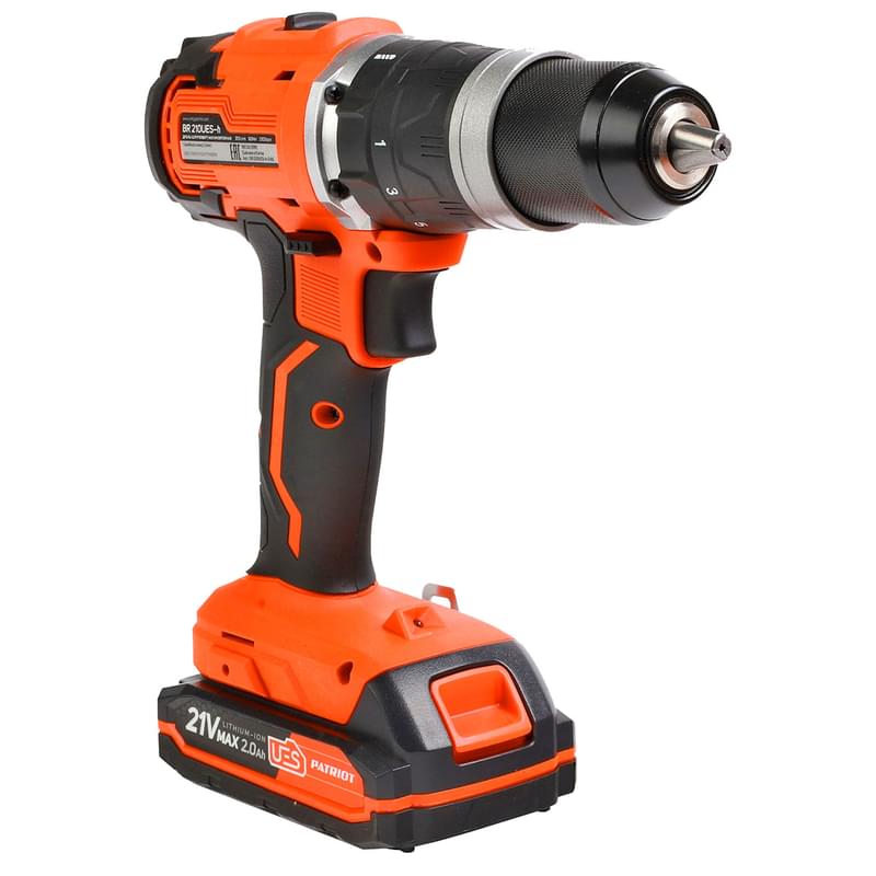 PATRIOT BR 210UES BL,18В, 2*2,0Ач (180301550) аккумуляторлы бұрғы-бұрама шеге бұрағышы - фото #1, Technodom.kz