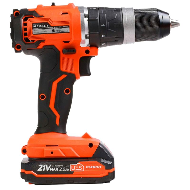 PATRIOT BR 210UES-h BL,18В, 2*2,0Ач (180301555) аккумуляторлы бұрғы-бұрама шеге бұрағышы - фото #4, Technodom.kz