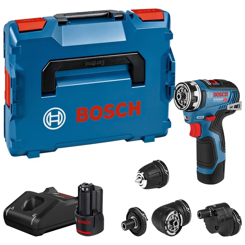 Дрель-шуруповерт Bosch GSR 12V-35 FC Full Set аккумуляторная (06019H3000) - фото #2, Technodom.kz
