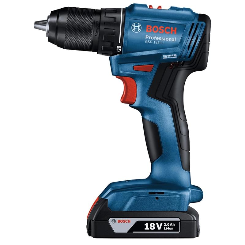 Дрель-шуруповерт Bosch GSR 185-LI аккумуляторная (06019K3001) - фото #1, Technodom.kz