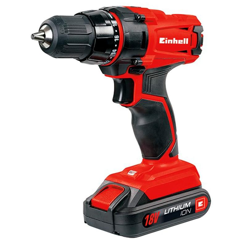 Einhell TC-CD 18-2 Li бұрғы-бұранда бұрғышы, 1x1,5 Ah АҚБ аккумуляторлы (4513846) - фото #0, Technodom.kz