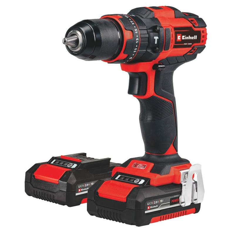 Einhell TE-CD 18/40 Li BL бұрғы-бұрағышы, аккумуляторлы 2x2,0 Ah АҚБ (4513995) - фото #1, Technodom.kz