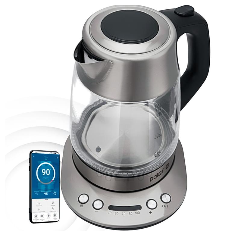 Электрический чайник Polaris PWK-1775CGLD WiFi IQ Home - фото #2, Technodom.kz