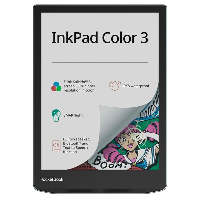 7,8" PocketBook PB743К3-1-CIS қара-сұр (PB743К3-1-CIS) электронды кітабы - фото #0, Technodom.kz