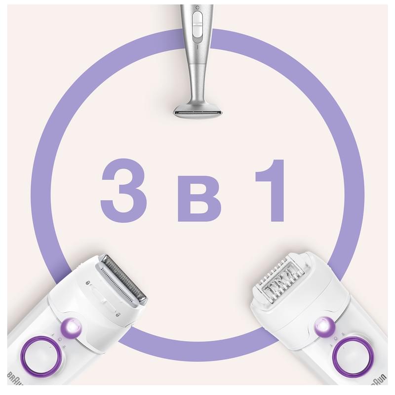 Эпилятор Braun SE5-825P - фото #4, Technodom.kz