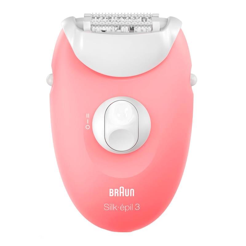 Braun Silk-épil 3 3-176 эпиляторы, құрғақ эпиляцияға арналған, SmartLight көмескі жарығы бар, қызғылт сары - фото #0, Technodom.kz