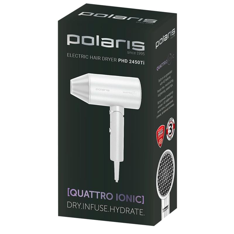 Фен Polaris PHD-2450Ti Белый - фото #4, Technodom.kz