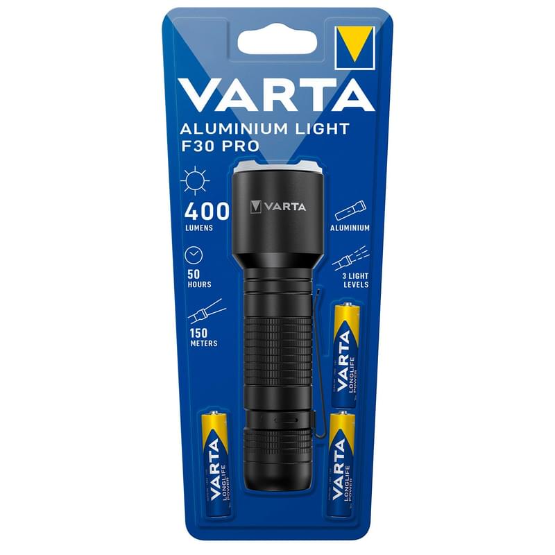 Фонарь Varta Aluminium Light F30 Pro (17608101421) - фото #0, Technodom.kz