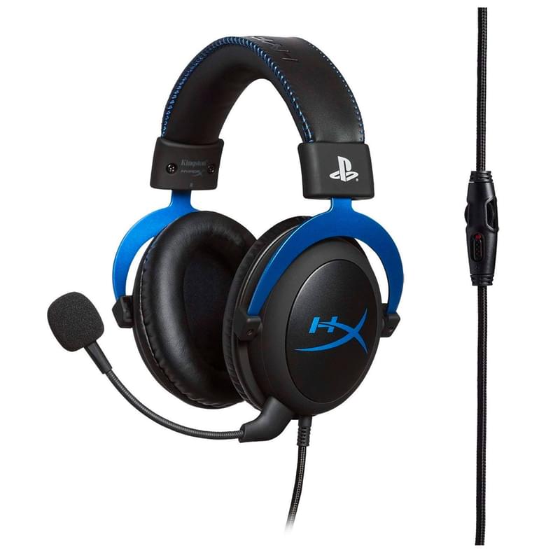 Игровая гарнитура HyperX Cloud, Blue PS4 (HX-HSCLS-BL) - фото #1, Technodom.kz