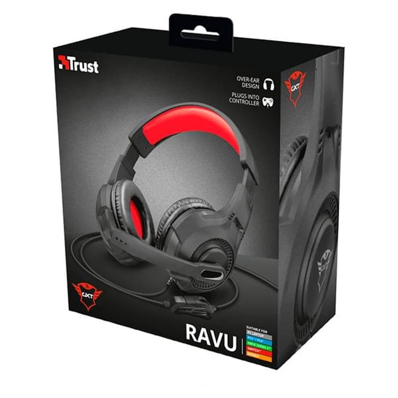 Игровая гарнитура Trust GXT 307 Ravu, Black (22450) - фото #6, Technodom.kz