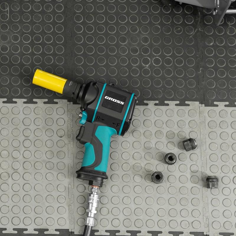 Гайковёрт Gross G985K2 пневм. ударный , 1/2", 610Нм, 9000 об/мин, с набором 17 предм. (57445M) - фото #9, Technodom.kz