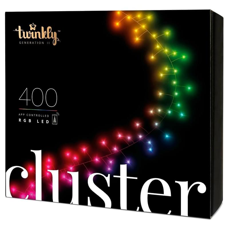 Гирлянда Twinkly Cluster RGB 400 TWC400STP-BEU - фото #1, Technodom.kz