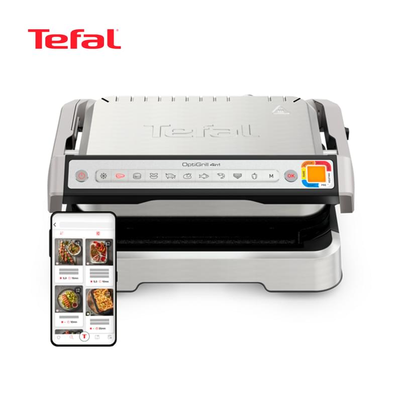 Умный электрогриль Tefal Optigrill 4 в 1 Inox GC774D30 - фото #11, Technodom.kz