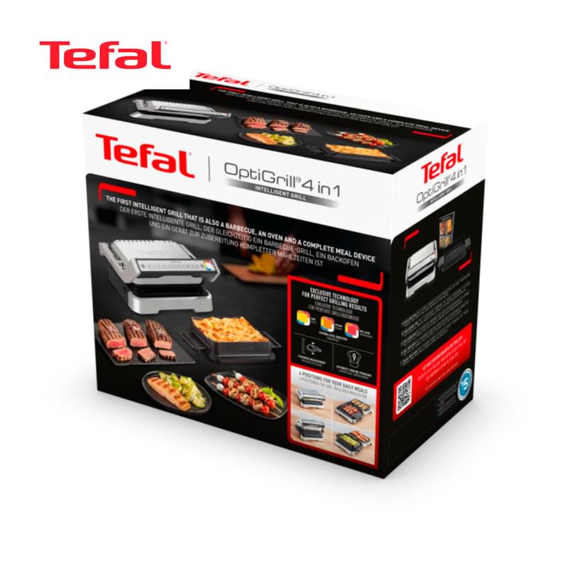 Умный электрогриль Tefal Optigrill 4 в 1 Inox GC774D30 - фото #12, Technodom.kz