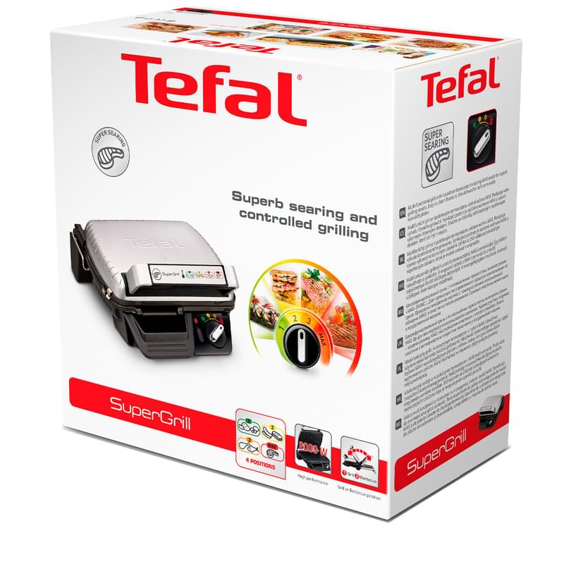 Электрогриль Tefal Supergrill GC-450B32 - фото #3, Technodom.kz