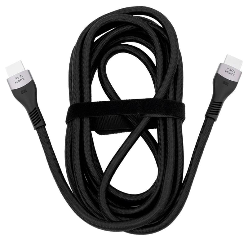 Кабель HDMI-HDMI AVA 3м 2.1 Plug 8K Black (AVA-PF331A-0300) - фото #1, Technodom.kz