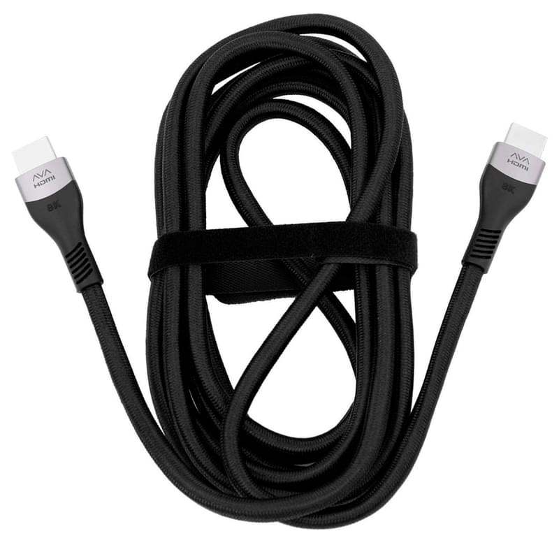 Кабель HDMI-HDMI AVA 3м 2.1 Plug 8K Black (AVA-PF331A-0300) - фото #1, Technodom.kz