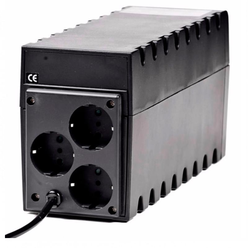 ИБП Powercom, 800VA/480W, AVR:160-275В, 3Schuko, Black (RPT-800AEURO) - фото #1, Technodom.kz