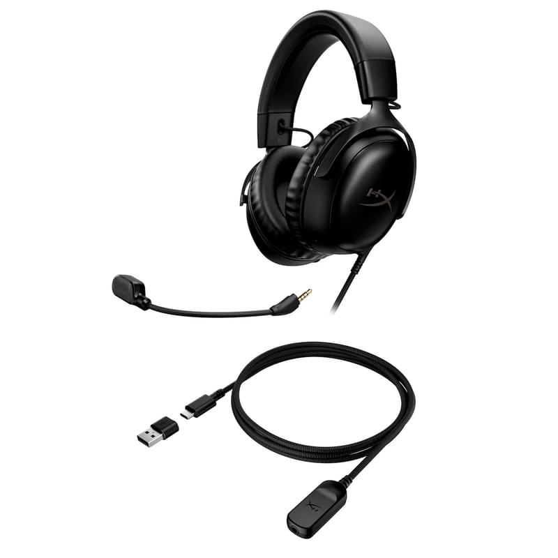 Игровая гарнитура HyperX Cloud III, Black (727A8AA) - фото #6, Technodom.kz