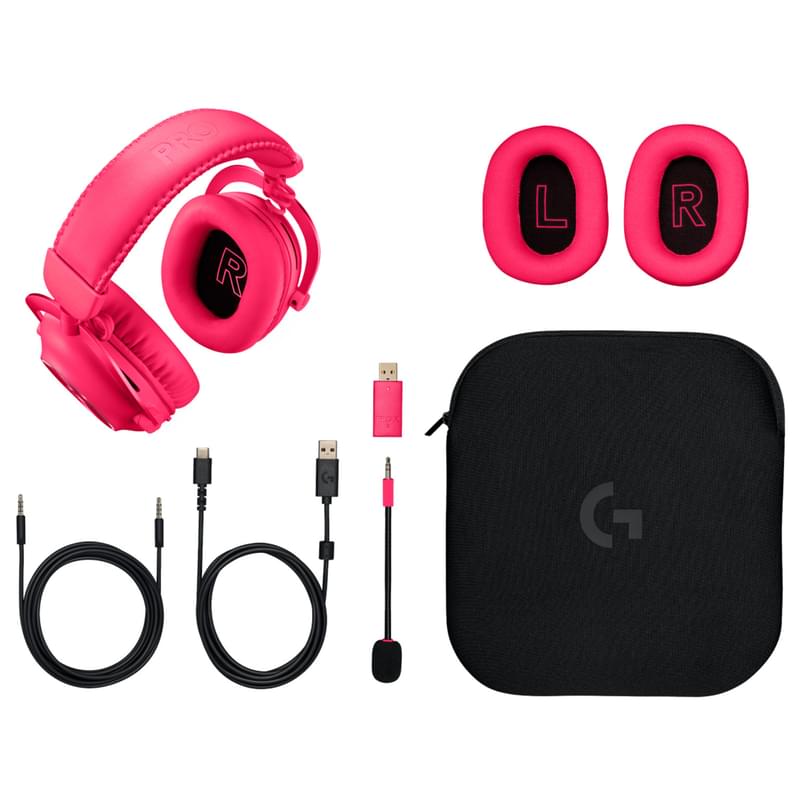 Игровая гарнитура беспроводная Logitech G Pro X 2 Wireless, Pink (981-001275) - фото #5, Technodom.kz
