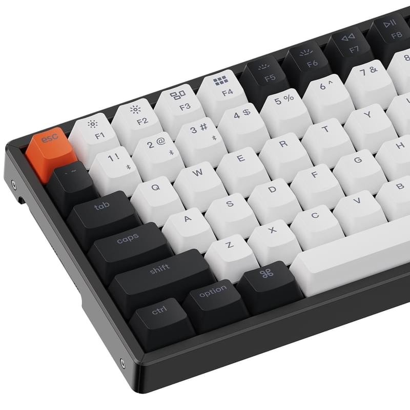 Игровая клавиатура беспроводная Keychron K2 84, White Led, Hot-Swap - Gateron Blue, Black/White - фото #1, Technodom.kz