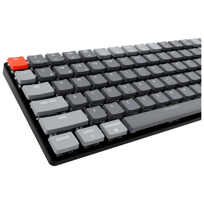 Игровая клавиатура беспроводная Keychron K3 84, RGB, Hot-Swap - Low Profile Opt. Blue, Black/White - фото #6, Technodom.kz