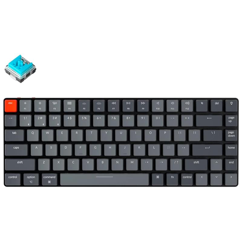 Игровая клавиатура беспроводная Keychron K3-A2 84, White Led -  Low Profile Gateron Blue - фото #0, Technodom.kz