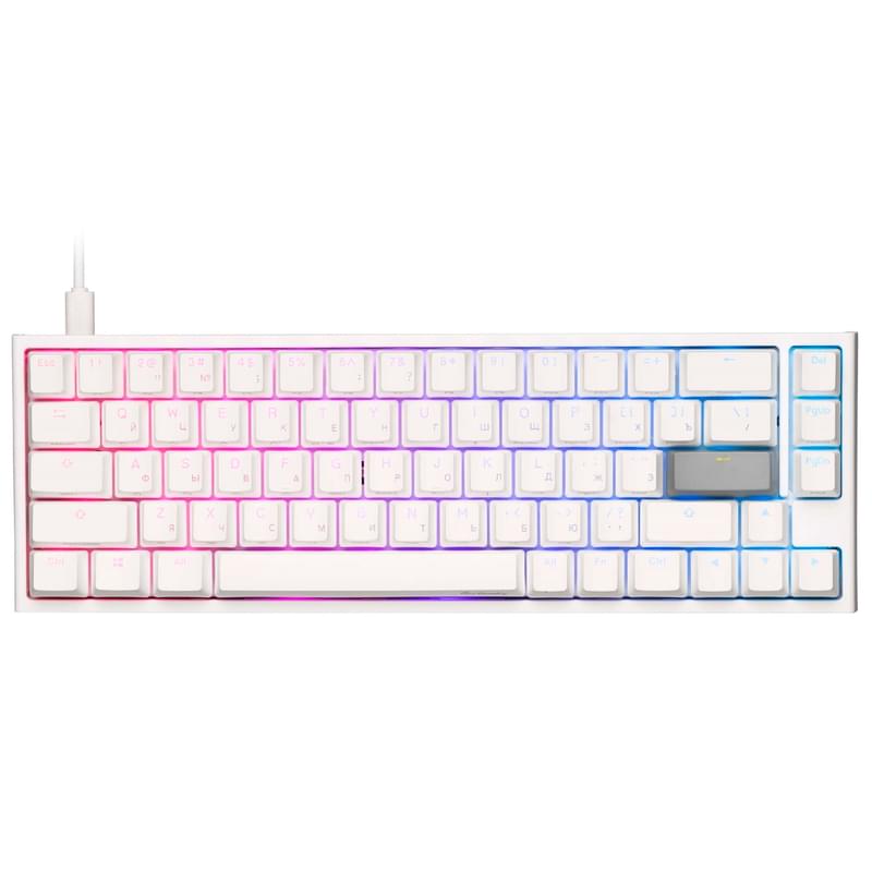 Игровая клавиатура Ducky One 2 SF White, Red Switch (DKON1967ST-RRUPDWWT1) - фото #0, Technodom.kz