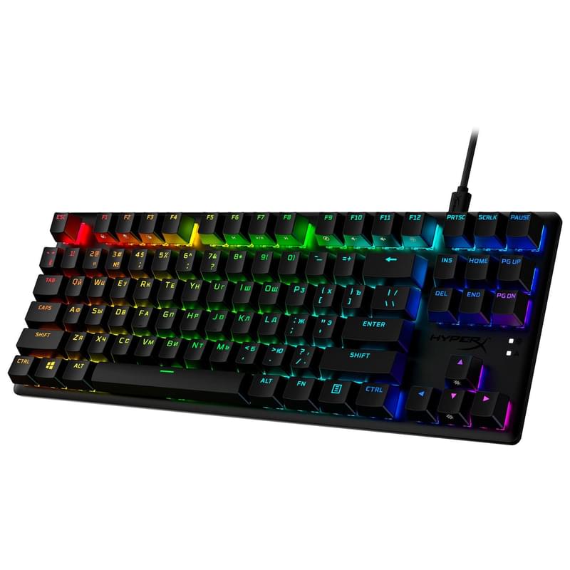 Игровая клавиатура HyperX Alloy Origins Core PBT TKL, HX Aqua (639N9AA#ABA) - фото #2, Technodom.kz