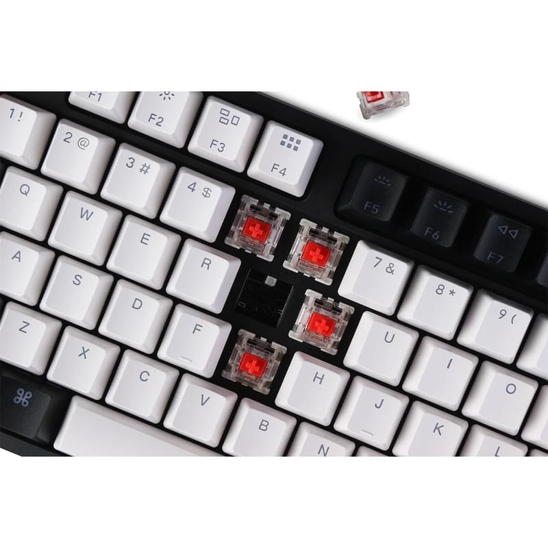 Игровая клавиатура Keychron C1 TKL, RGB, Hot-Swap - Gateron Brown, Black/White - фото #4, Technodom.kz