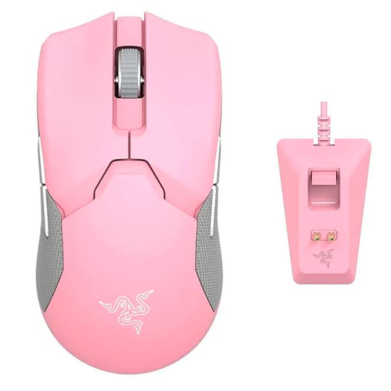 Razer Viper Ultimate RGB, Rose Сымсыз ойын тінтуірі (RZ01-03050300-R3M1) + Mouse Dock - Quartz Зарядтау док-станциясы - фото #2, Technodom.kz
