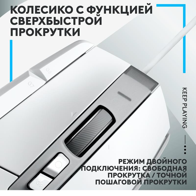 Игровая мышь Logitech G502 X, White - фото #3, Technodom.kz