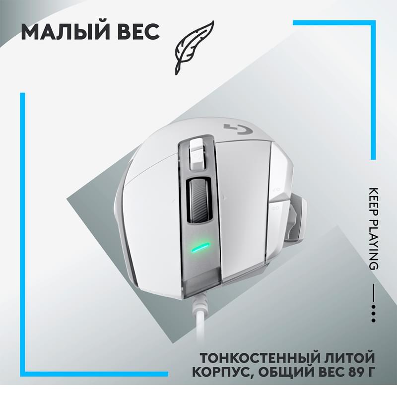 Игровая мышь Logitech G502 X, White - фото #5, Technodom.kz