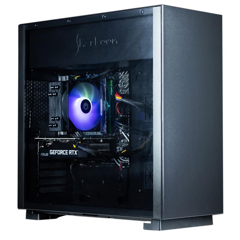 Neo Game ойын компьютері (Ci5-12400F 2,5GHz/16Gb/SSD 500GB/RTX 3060 12GB/PURE STEEL Black) - фото #0, Technodom.kz