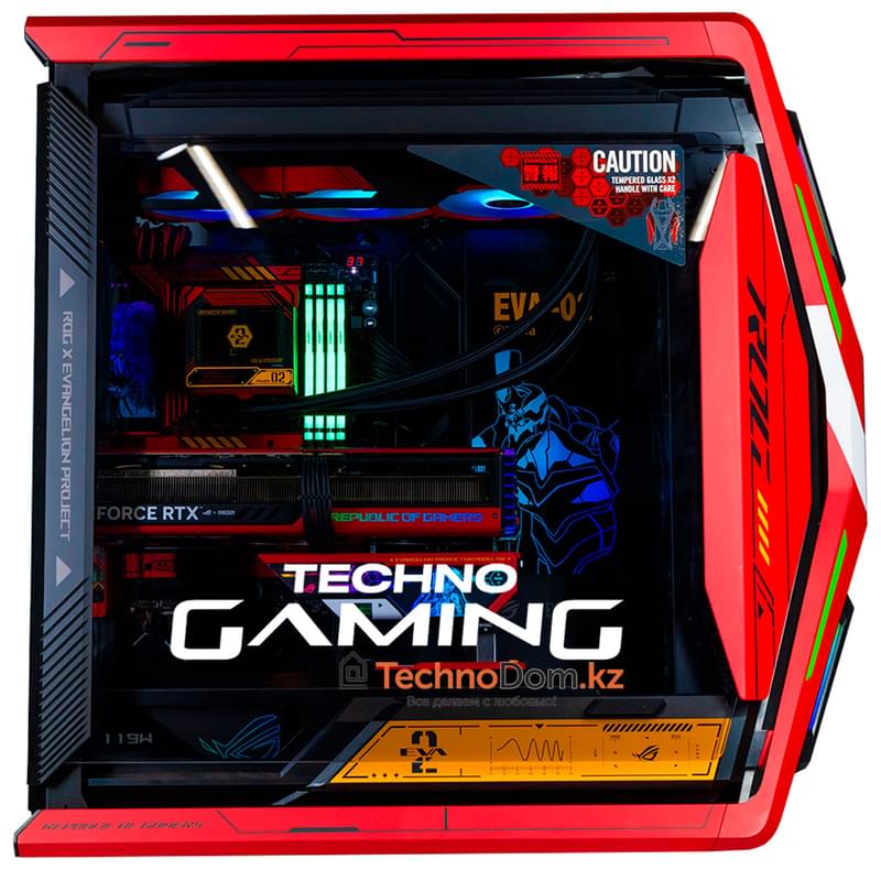 Игровой компьютер TechnoGaming (Ci9-14900KF/RTX 4090 24GB/D5 128GB/SSD 4TB/Z790/WiFi/СЖО/1600W Titanium/HYPERION EVA-02) - фото #4, Technodom.kz