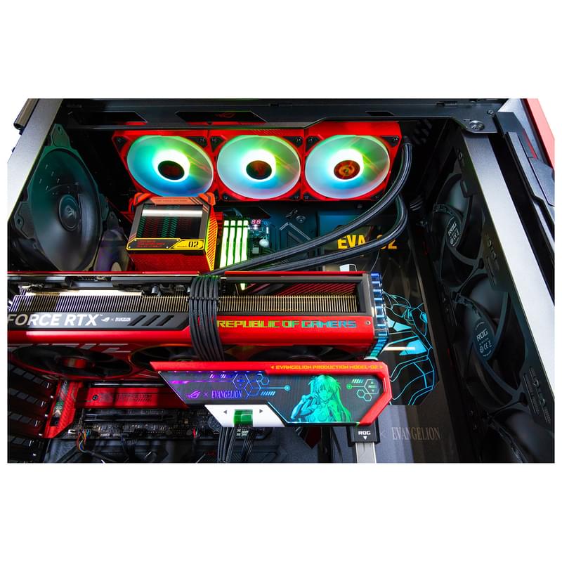 Игровой компьютер TechnoGaming (Ci9-14900KF/RTX 4090 24GB/D5 128GB/SSD 4TB/Z790/WiFi/СЖО/1600W Titanium/HYPERION EVA-02) - фото #5, Technodom.kz