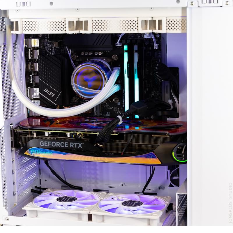Игровой компьютер TechnoGaming (Ci7-13700 2.1 to 5.2GHz/16Gb/1TB/RTX 4070 12Gb/D41 MESH SC White) - фото #5, Technodom.kz
