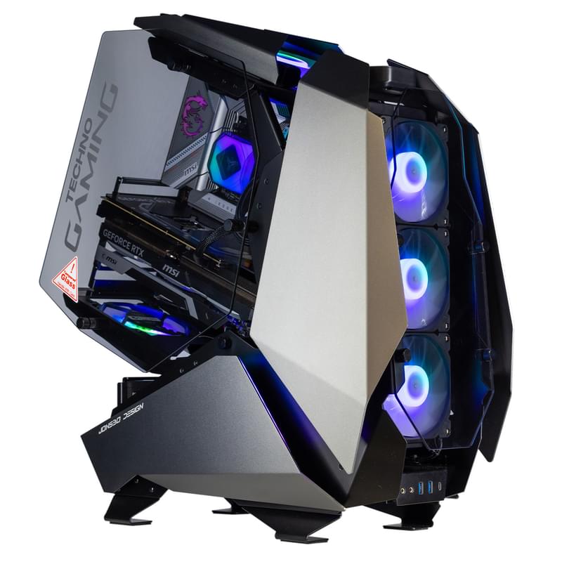 Игровой компьютер TechnoGaming x MSI (Ci7-13700 2.1-5.2GHz/32Gb/2TB/RTX 4090 24Gb/СЖО/MOD5 Gray) - фото #0, Technodom.kz