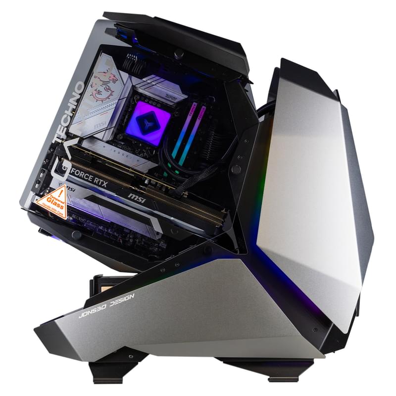 Игровой компьютер TechnoGaming x MSI (Ci7-13700 2.1-5.2GHz/32Gb/2TB/RTX 4090 24Gb/СЖО/MOD5 Gray) - фото #2, Technodom.kz