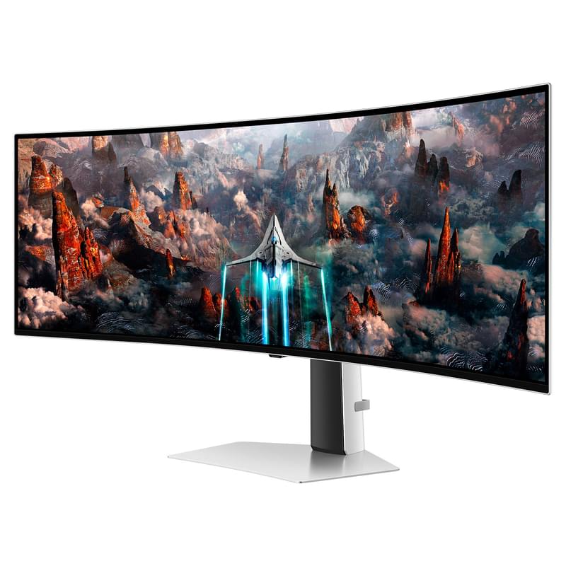 Игровой Монитор 49" Samsung OLED G9 LS49CG930SIXCI 5120x1440 32:9 240ГЦ (HDMI+DP) Curved Silver - фото #1, Technodom.kz